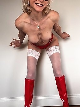 An elderly Chinese woman has sex with two men at once.