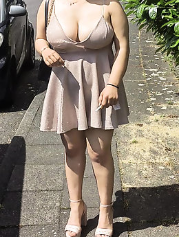 Mature damsel is touching herself