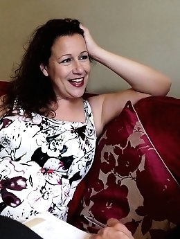 Bare-skinned in a quarry covered with snow